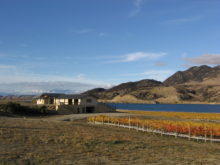 Image of New Zealand Vineyards and Home with Panoramic Lake and Mountain Views